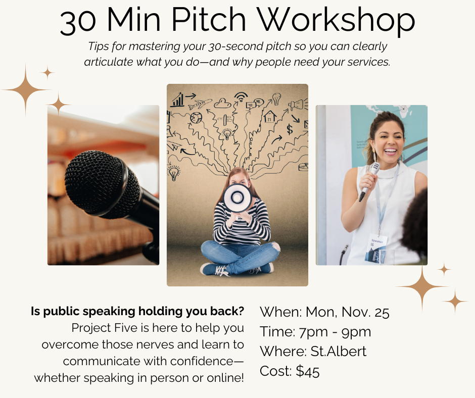 30 Minute Pitch Workshop